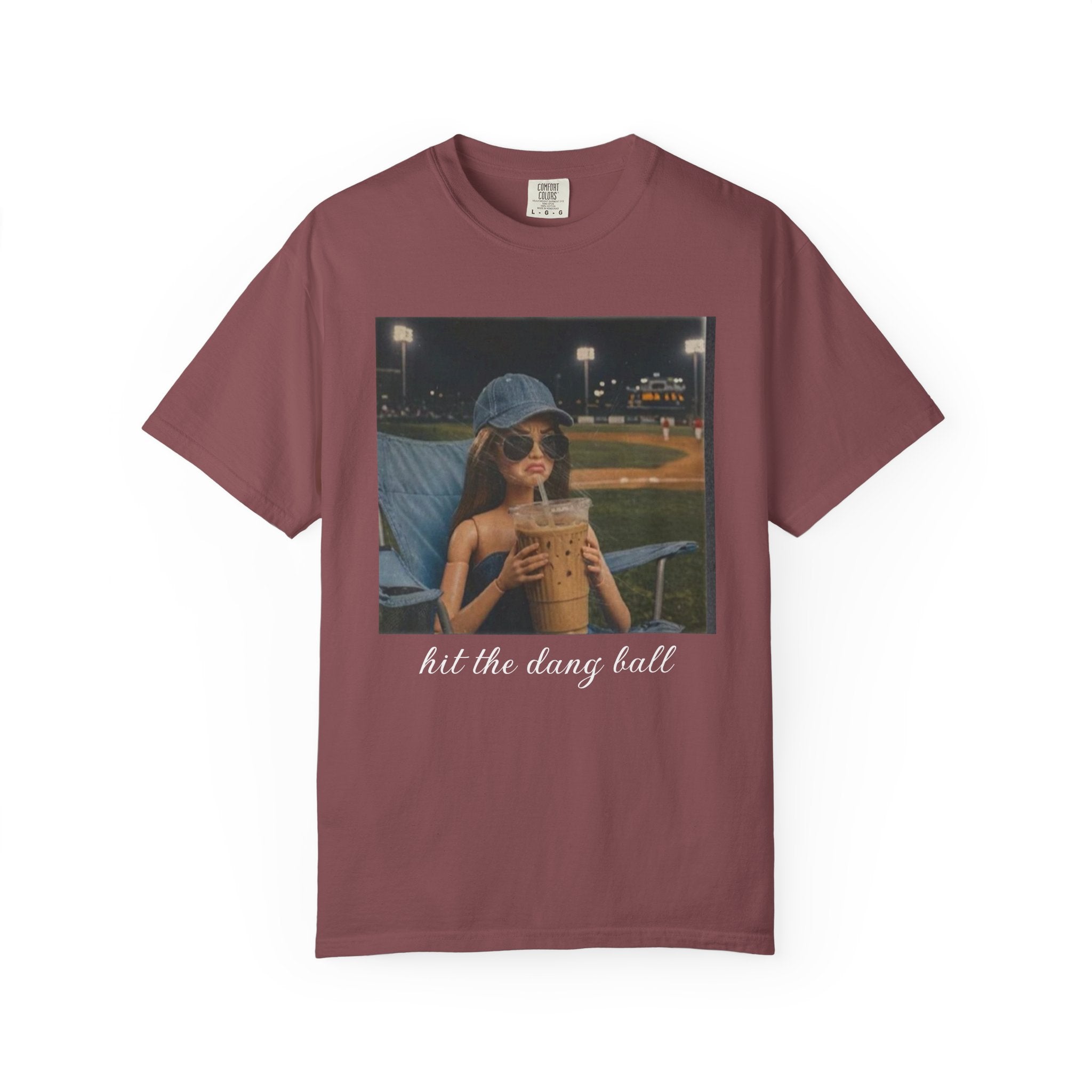 Hit the Dang Ball Baseball T-Shirt — Funny Baseball Tee for Players & Fans