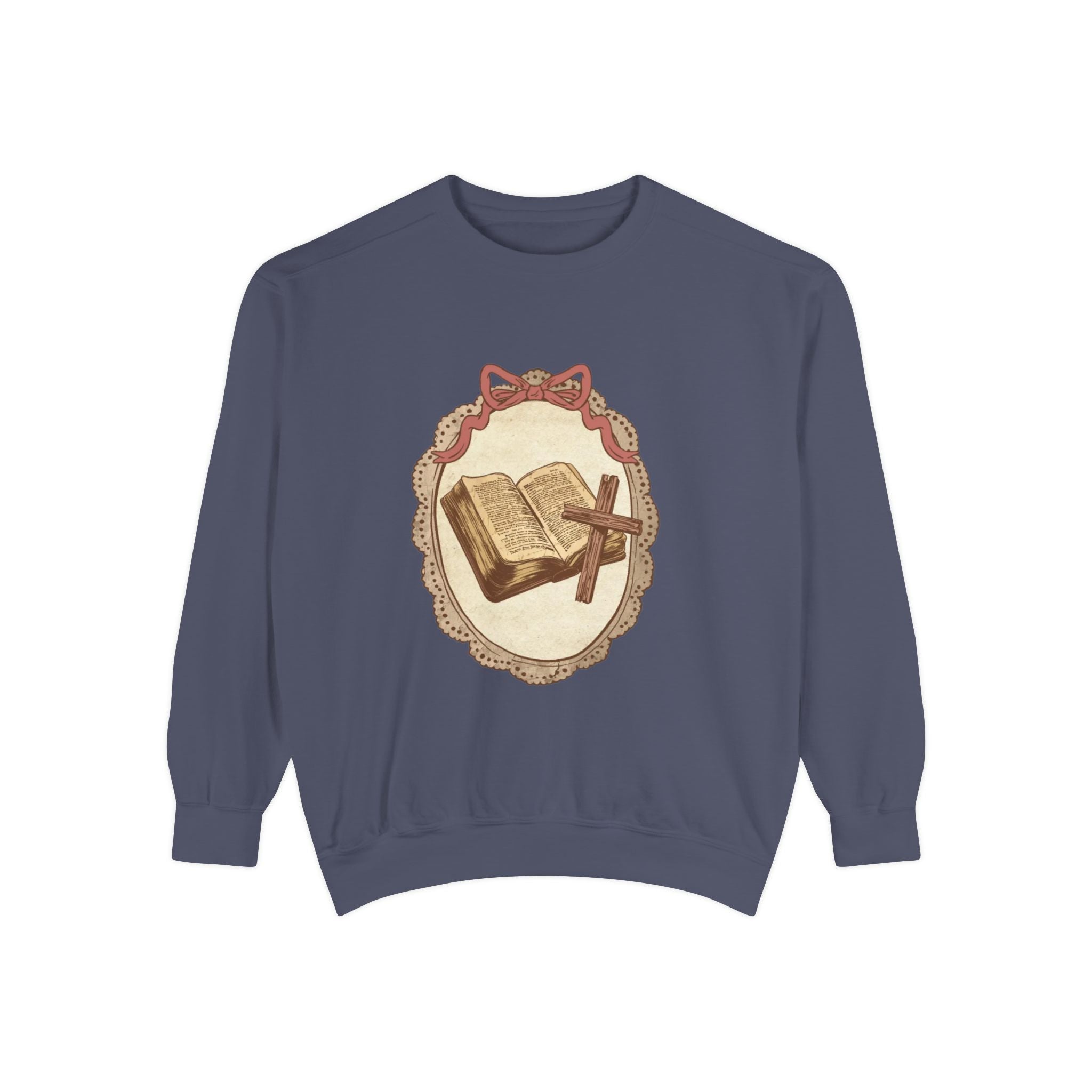 Vintage Bible & Cross Sweatshirt
