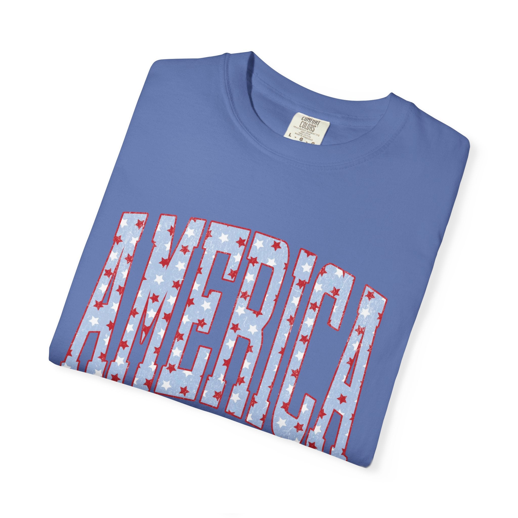 America Graphic T-Shirt — Patriotic Stars & Stripes Tee