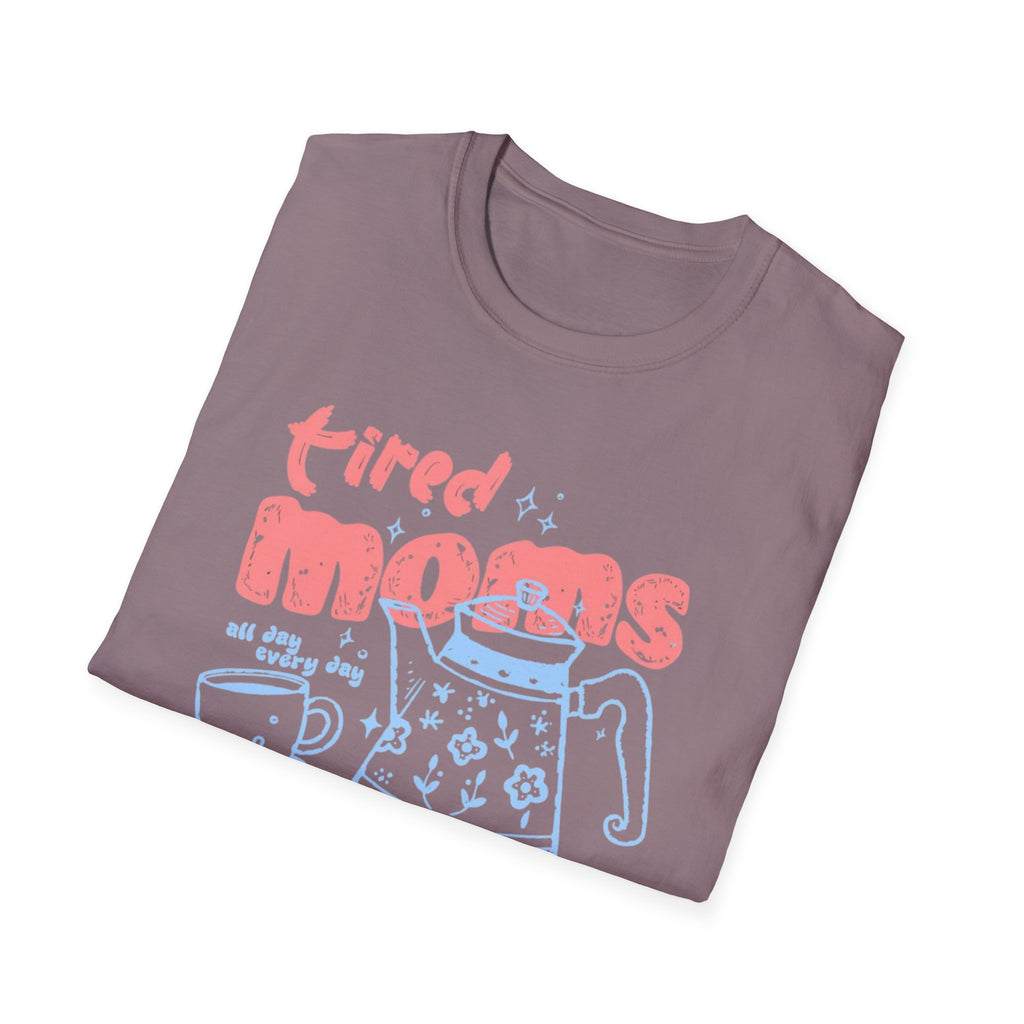 "Tired Moms Coffee Club" Cute Retro Coffee Graphic Tee