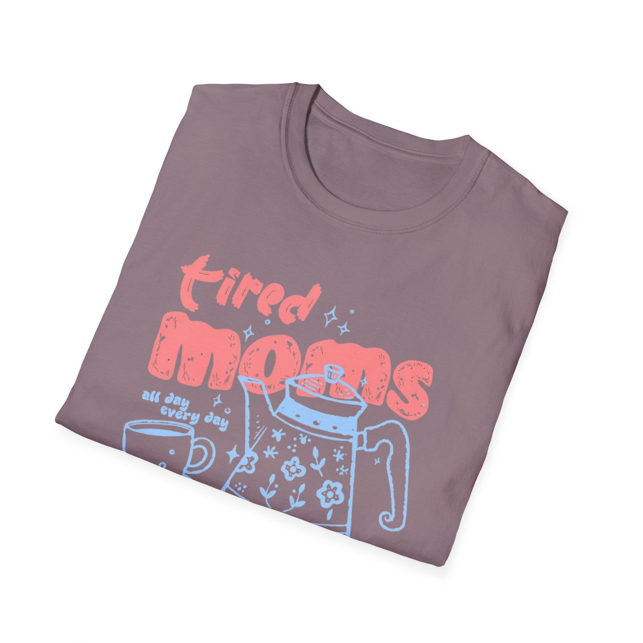 "Tired Moms Coffee Club" Cute Retro Coffee Graphic Tee