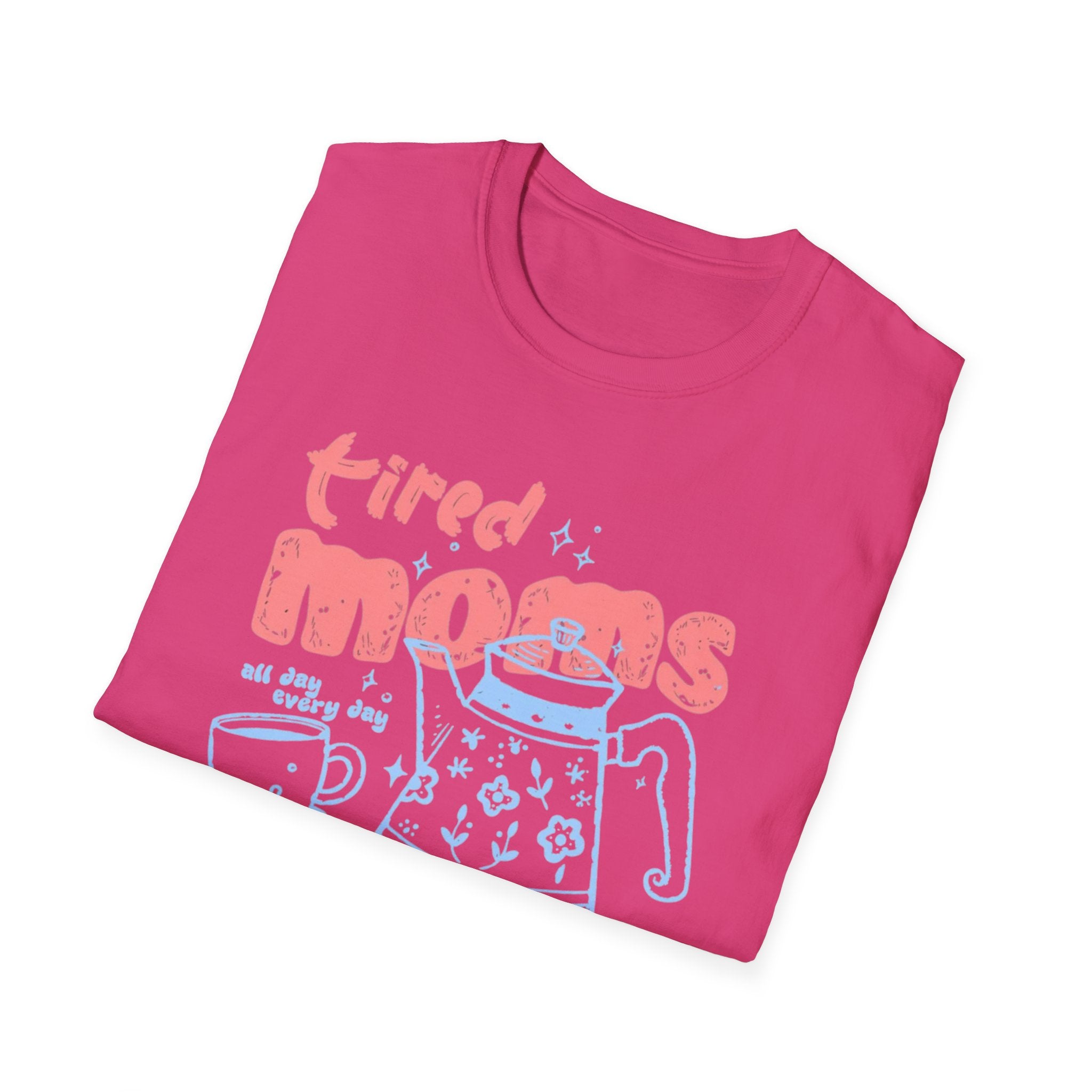 "Tired Moms Coffee Club" Cute Retro Coffee Graphic Tee