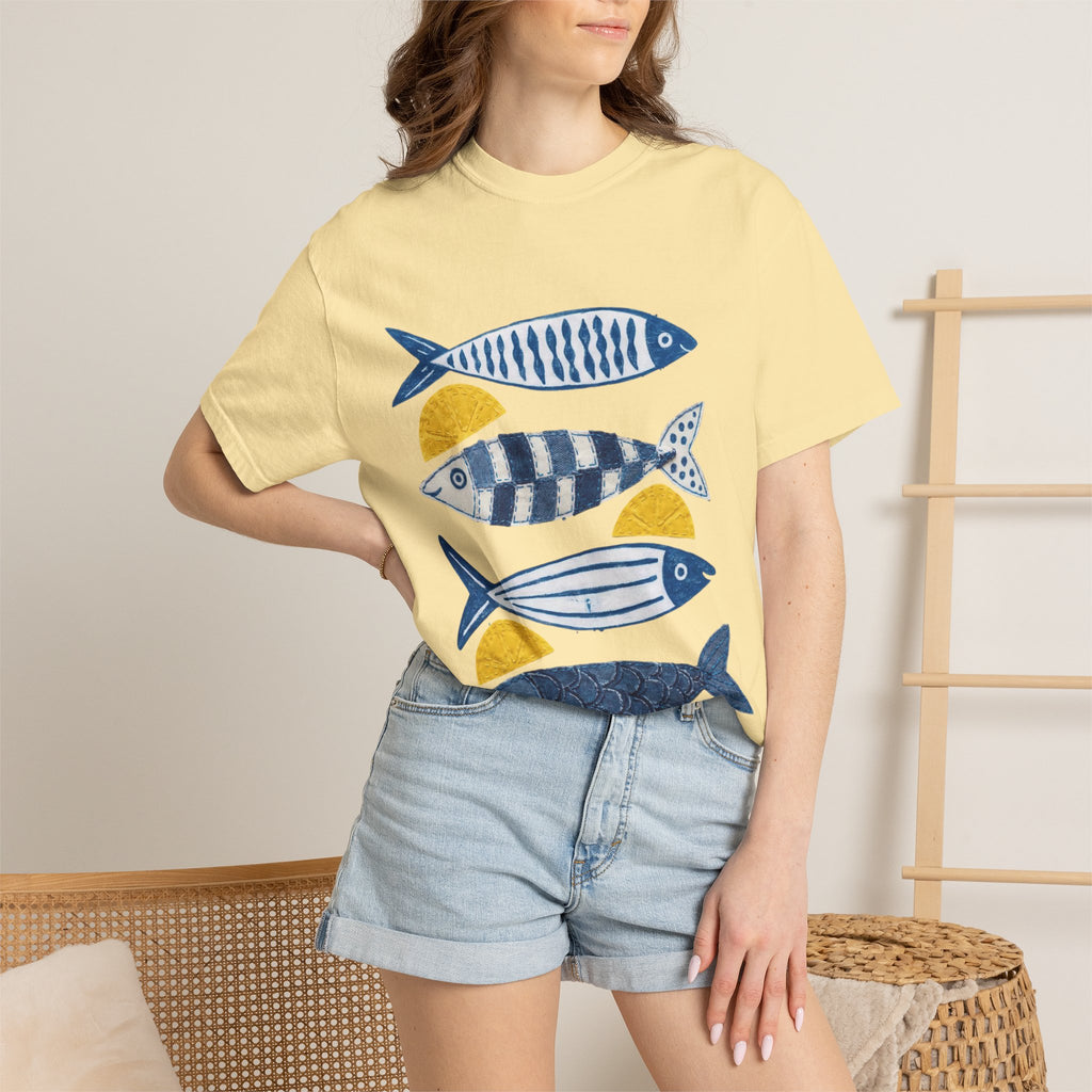 Sardine Fish Print T-Shirt — Nautical Graphic Tee
