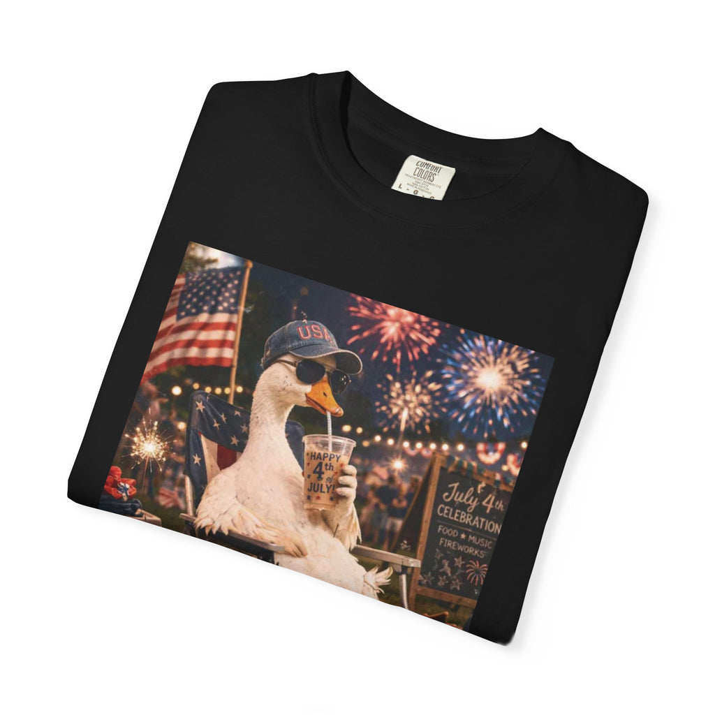 Fourth of July Duck T-Shirt — "Chill the Fourth Out"