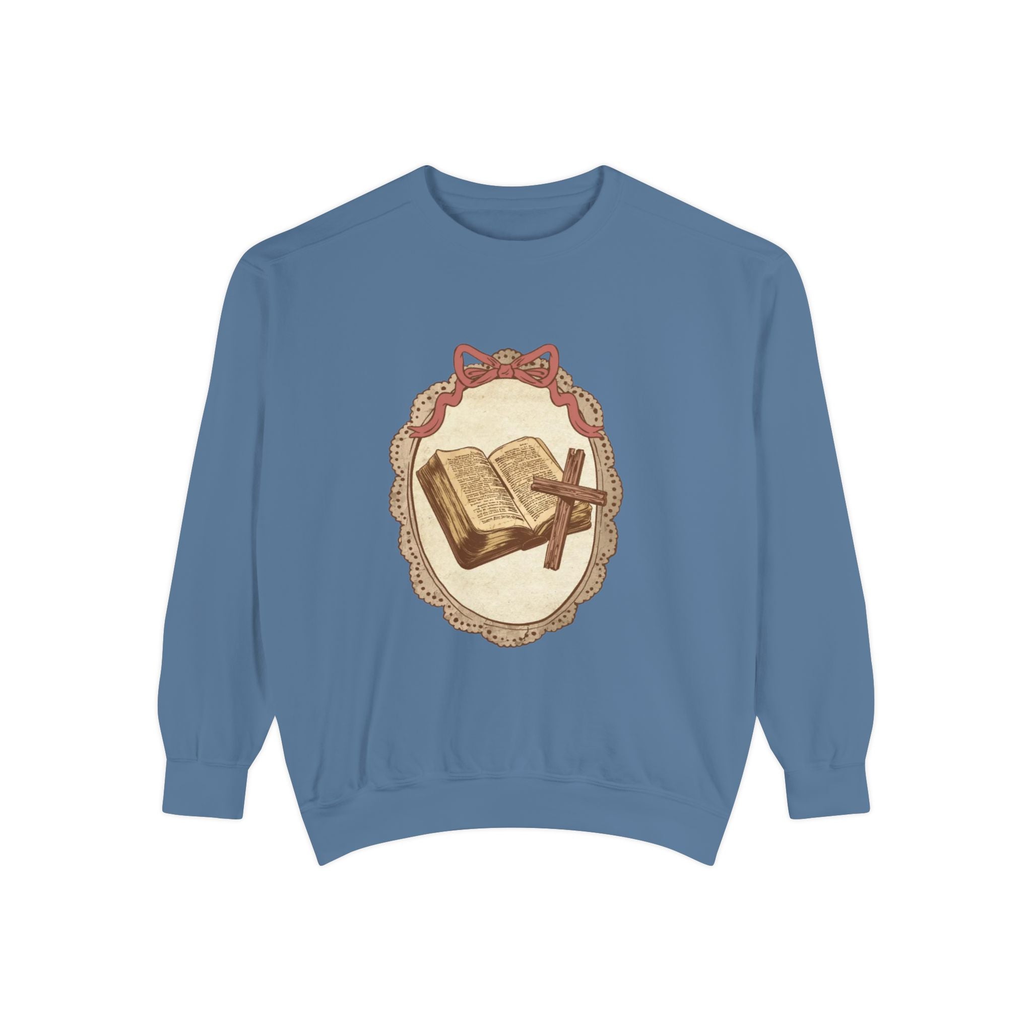 Vintage Bible & Cross Sweatshirt