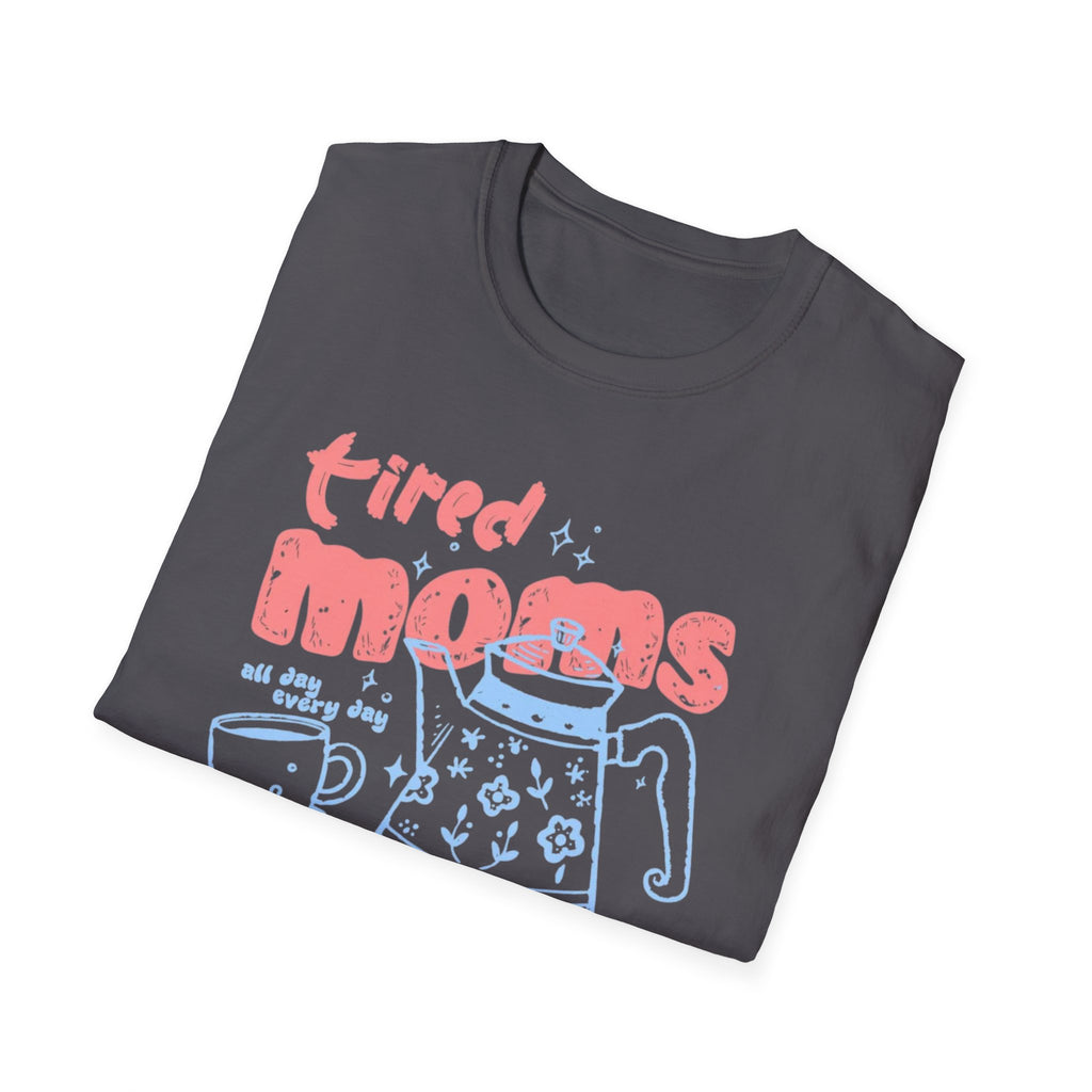"Tired Moms Coffee Club" Cute Retro Coffee Graphic Tee