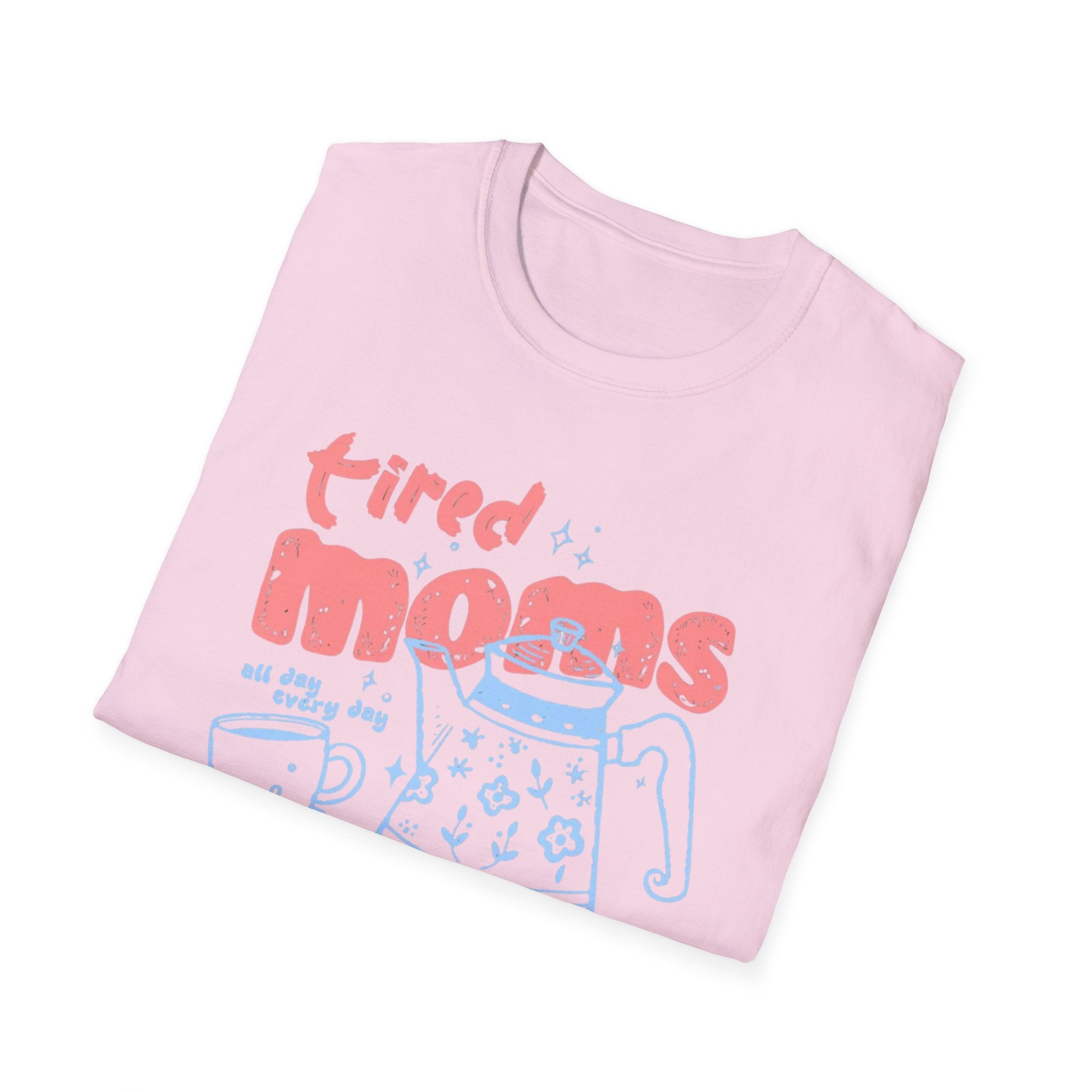 "Tired Moms Coffee Club" Cute Retro Coffee Graphic Tee
