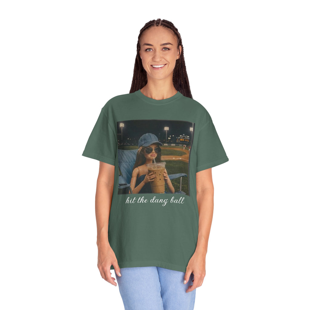 Hit the Dang Ball Baseball T-Shirt — Funny Baseball Tee for Players & Fans