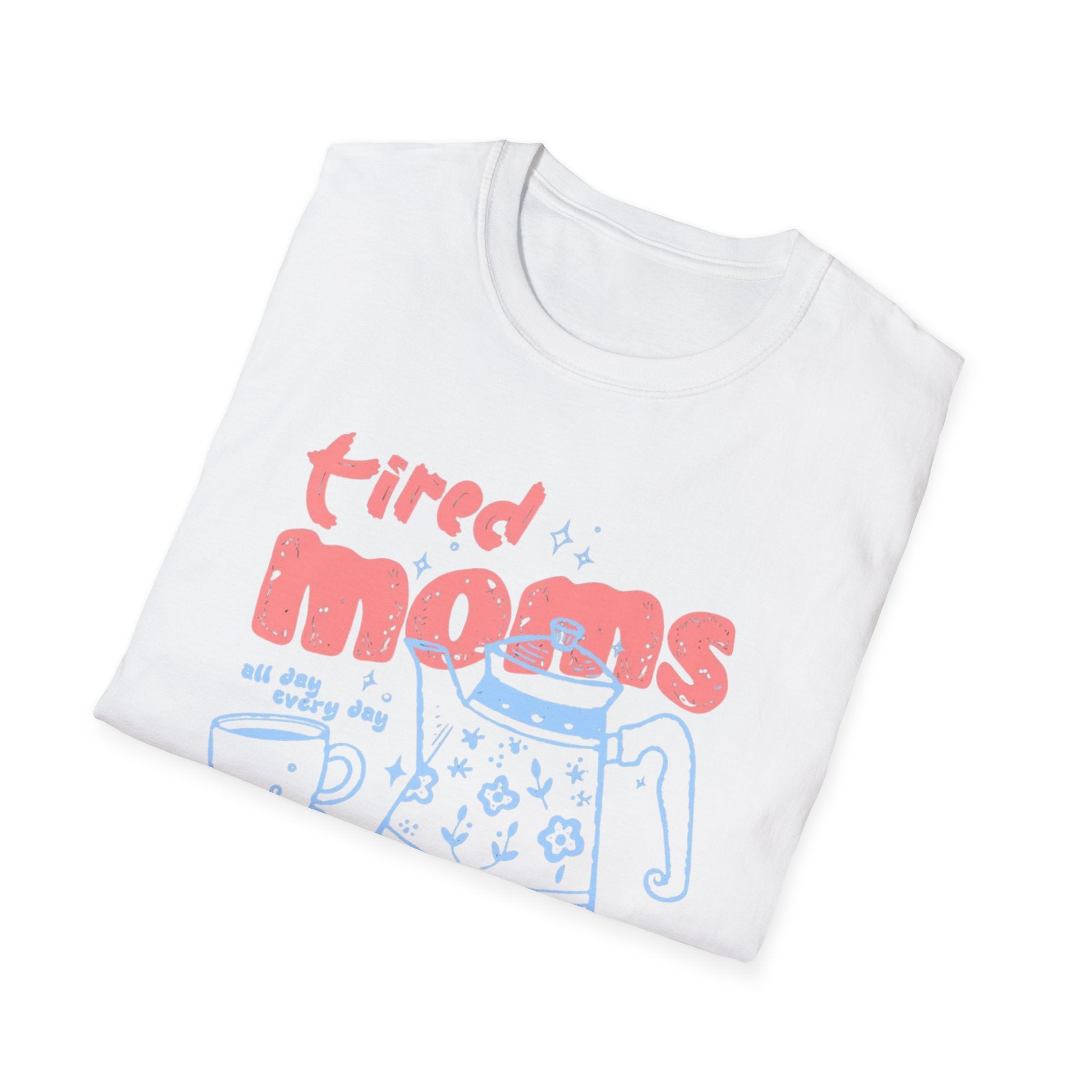 "Tired Moms Coffee Club" Cute Retro Coffee Graphic Tee