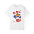 Coffee Club T-Shirt  Retro Croissant & Mug Graphic Tee