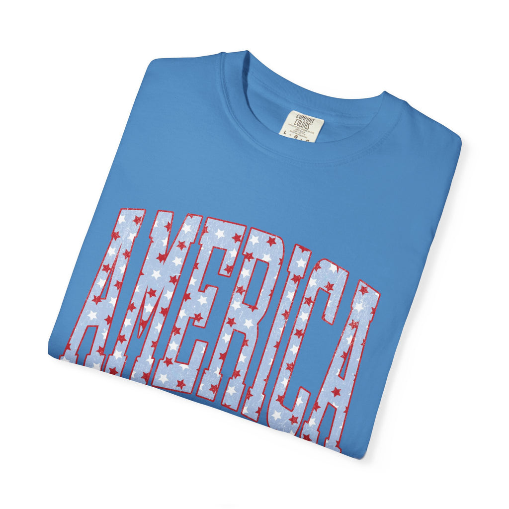 America Graphic T-Shirt — Patriotic Stars & Stripes Tee