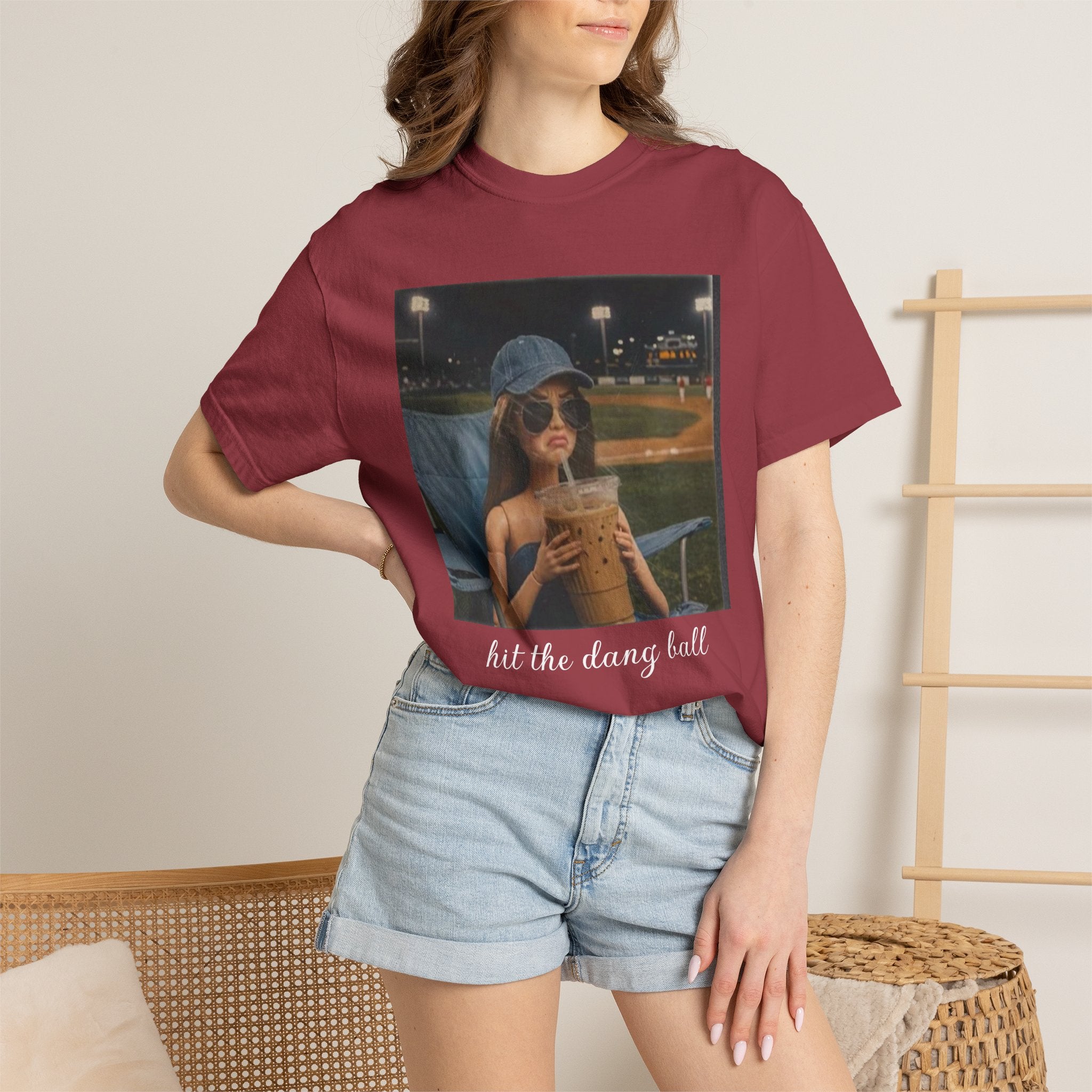 Hit the Dang Ball Baseball T-Shirt — Funny Baseball Tee for Players & Fans