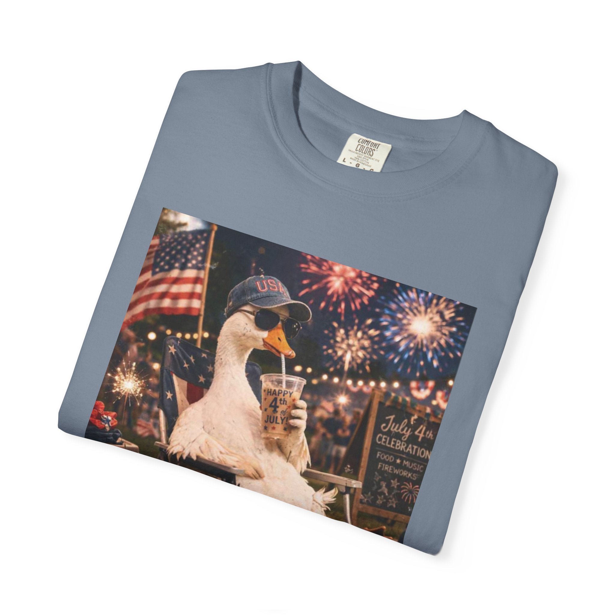 Fourth of July Duck T-Shirt — "Chill the Fourth Out"