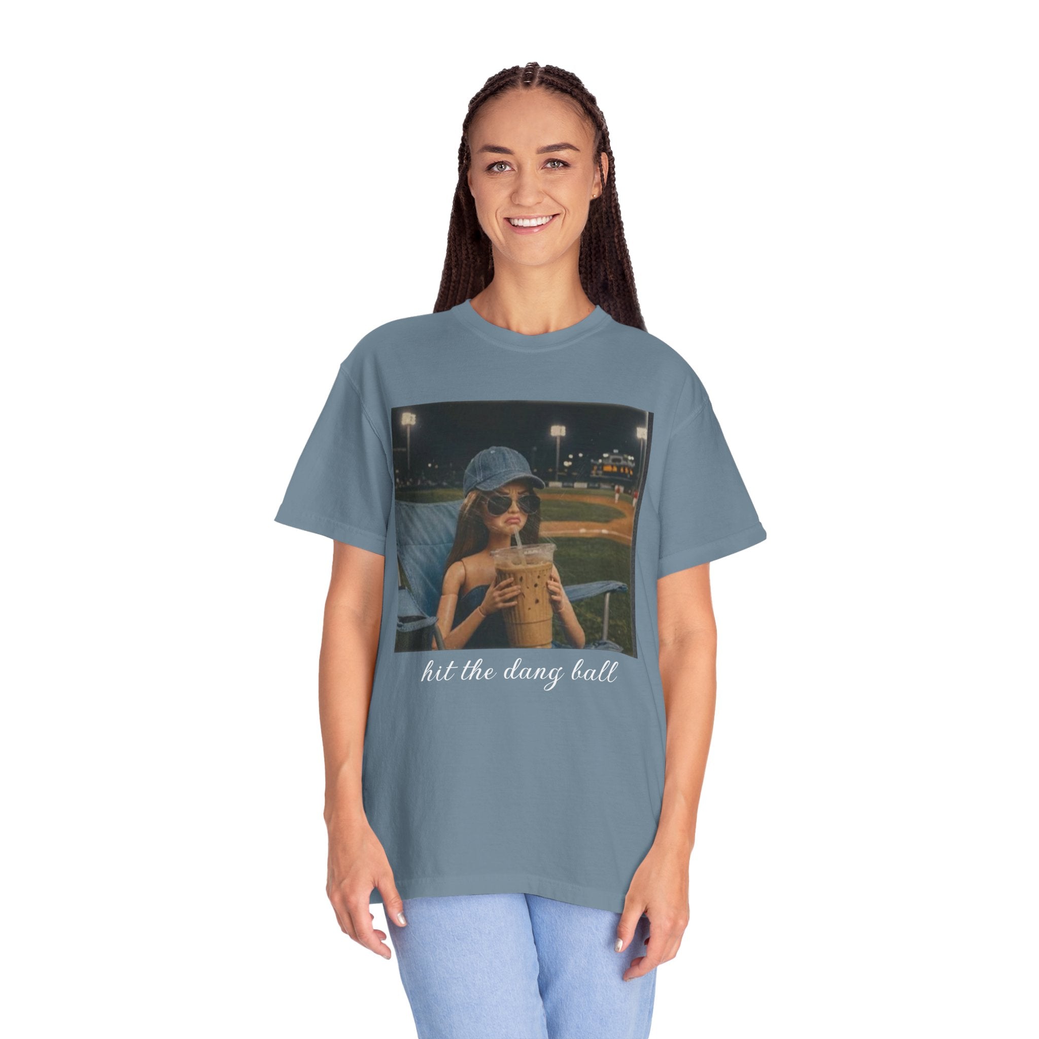 Hit the Dang Ball Baseball T-Shirt — Funny Baseball Tee for Players & Fans